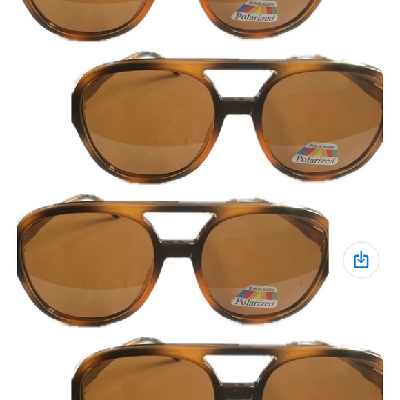 Woman’s/Mens Retro Havana Square Aviator Polarized Bridged Tortoise Sunglasses - Picture 3 of 14